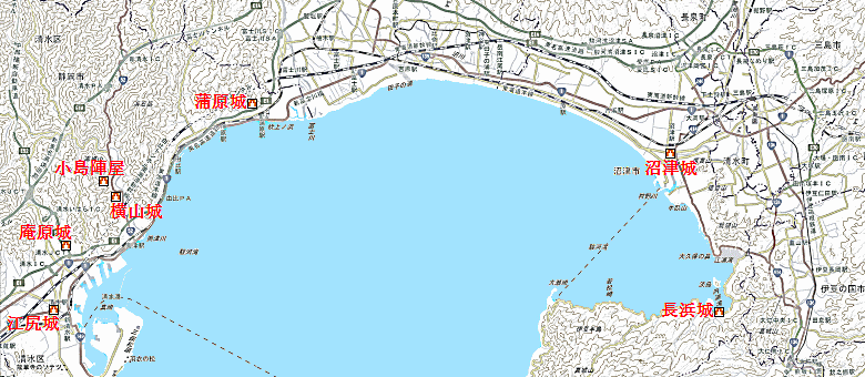 小島陣屋オフ行程地図