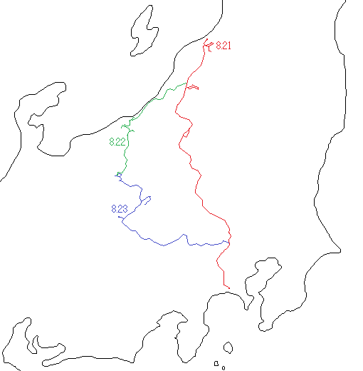 新潟旅行行程地図