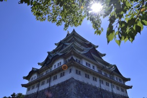 逆光の大天守
