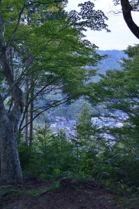 足助飯盛山城跡にて